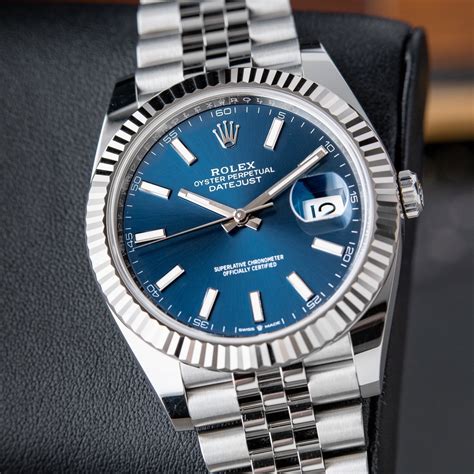 rolex datejust 41 rhodium diamond dial jubilee bracelet|rolex datejust 41mm blue dial.